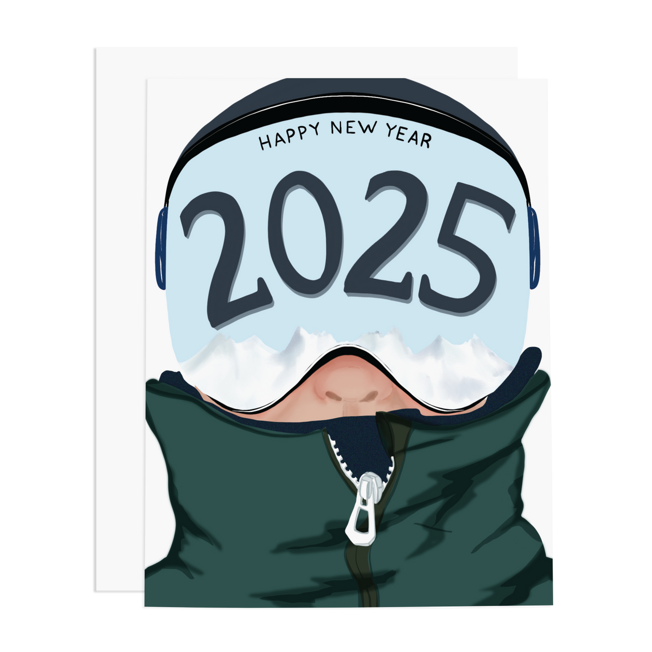 2025 Skier Dude Greeting Card