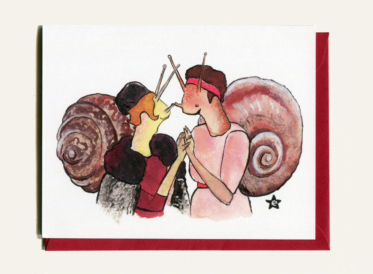 (Snails) You Bring Me Out Of My Shell Notecard