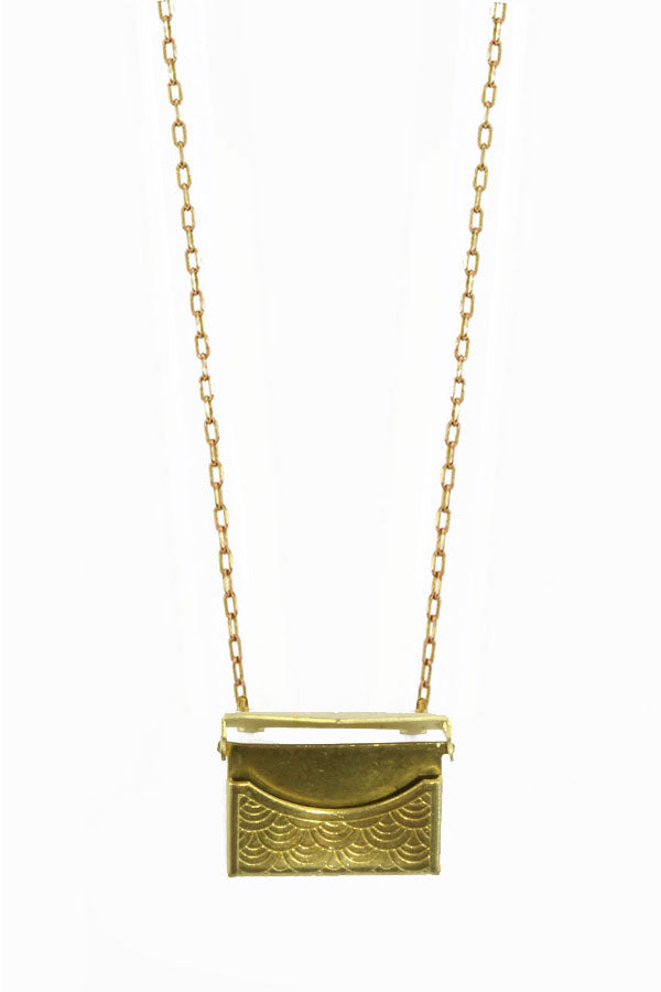 Envelope Locket Necklace