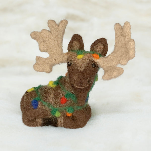 Moose with Lights Ornament