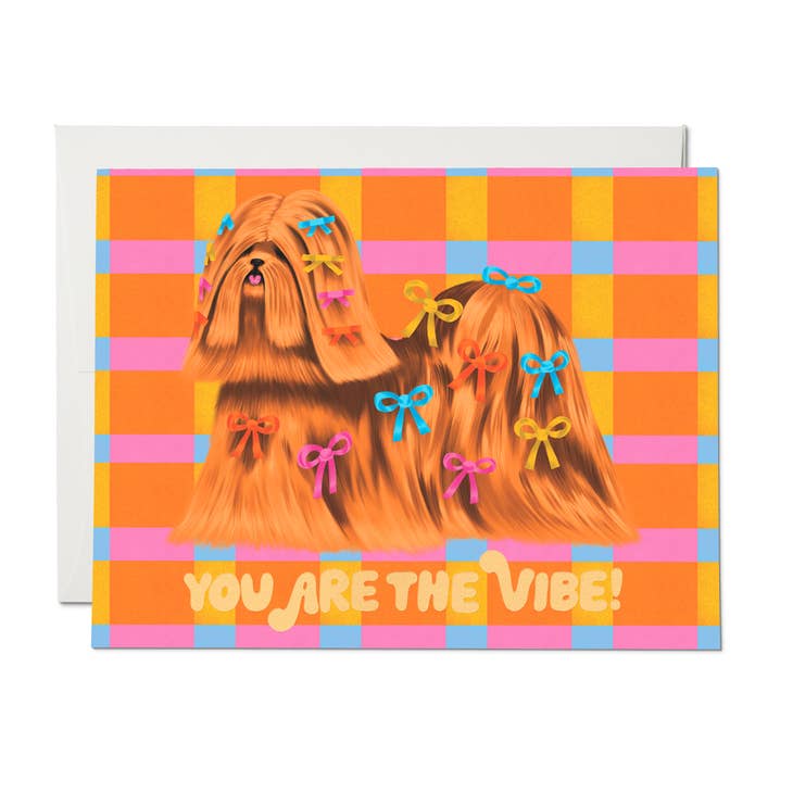 Puppy Vibe Friendship Greeting Card