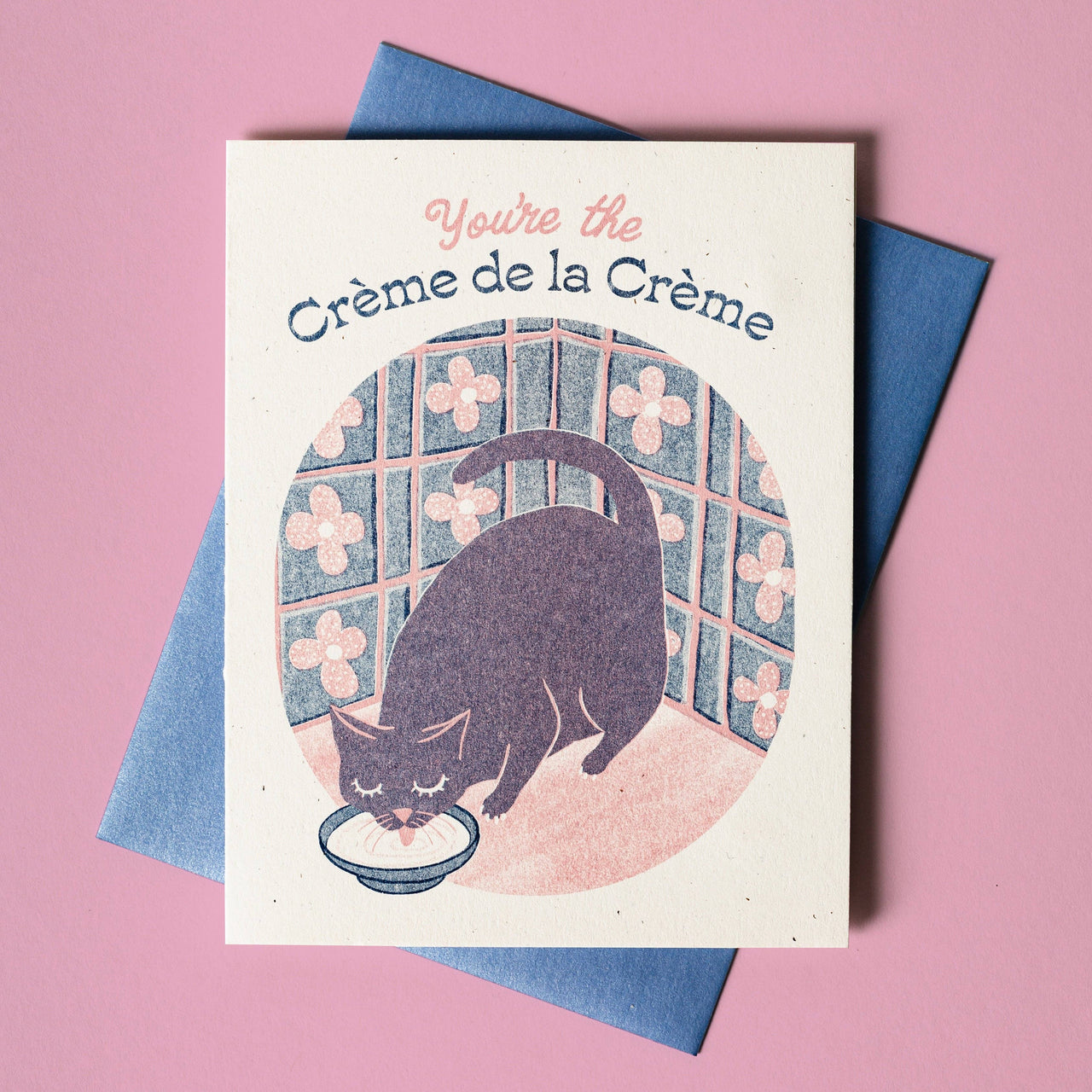 Crème de la Crème - Risograph Greeting Card