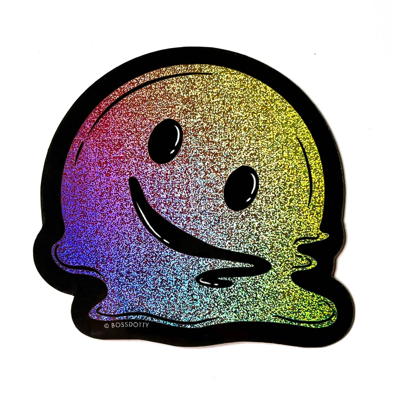 Melting Glitter Smile Sticker