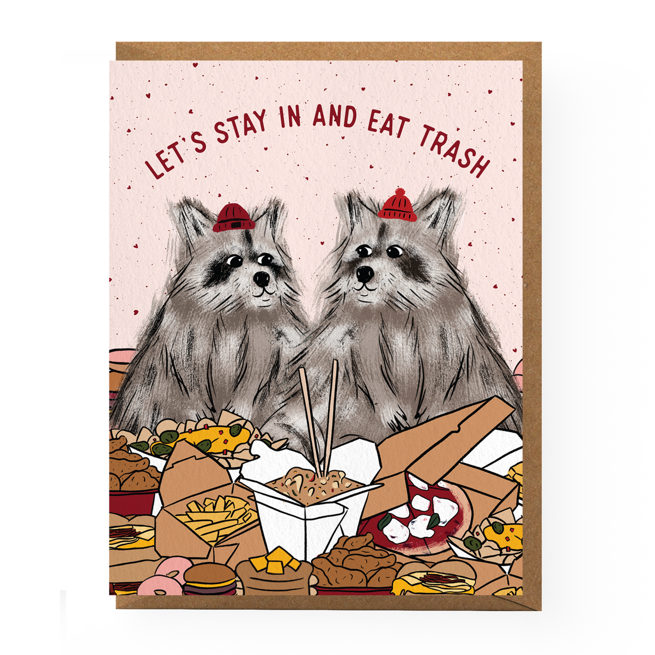 Raccoon Love Card