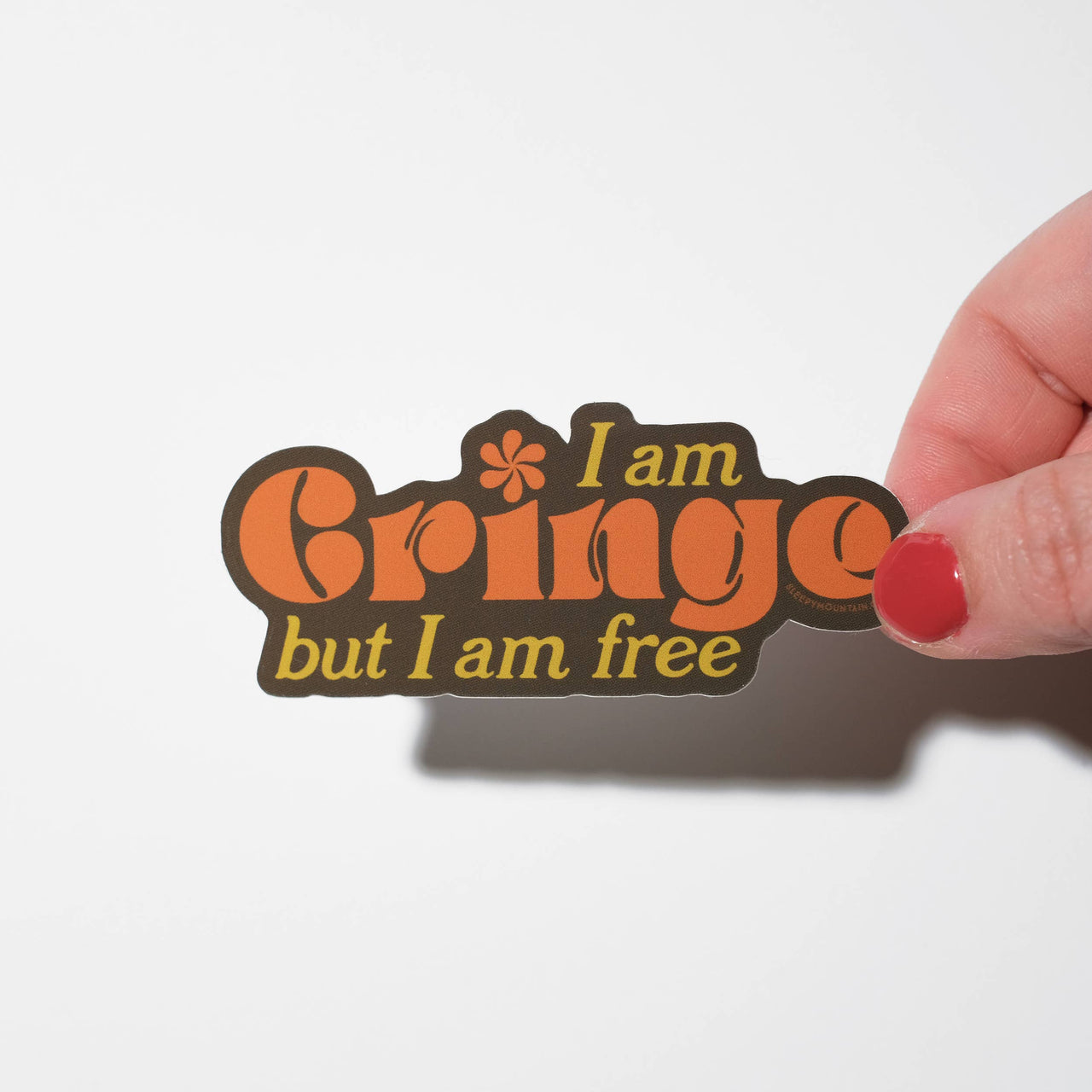 I am Cringe but I am Free Sticker