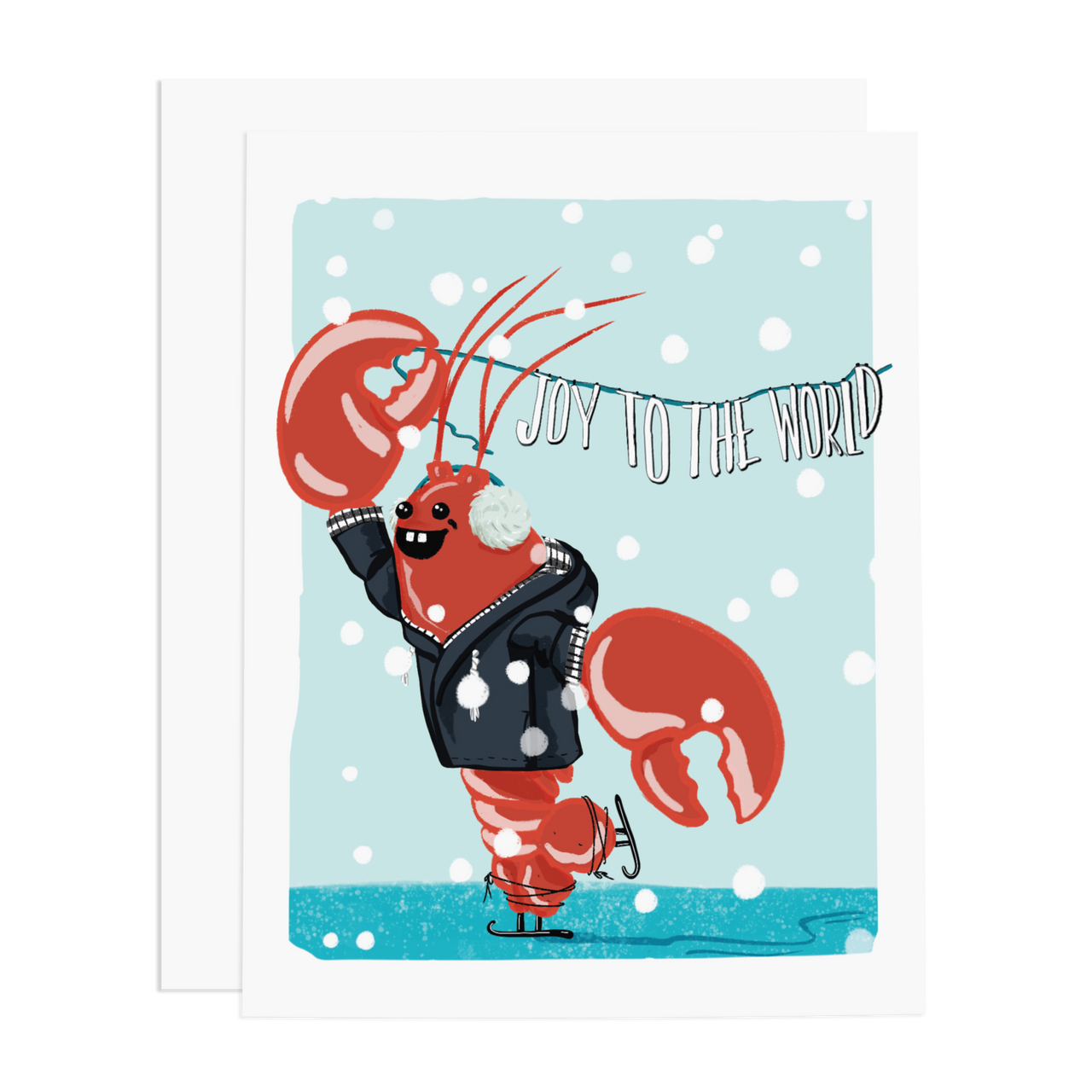 Lobster Joy to the World Greeting Card