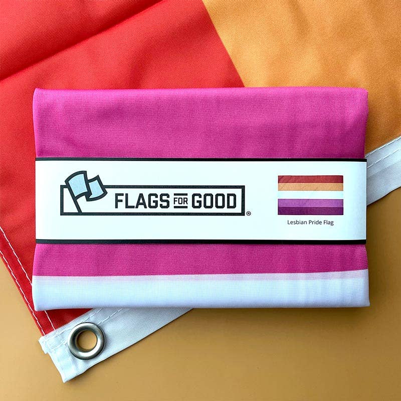 Lesbian Pride Flag: (L) 3ft x 5ft Single Sided