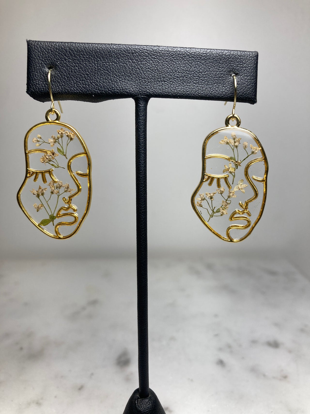 Northern Bedstraw Face Earrings