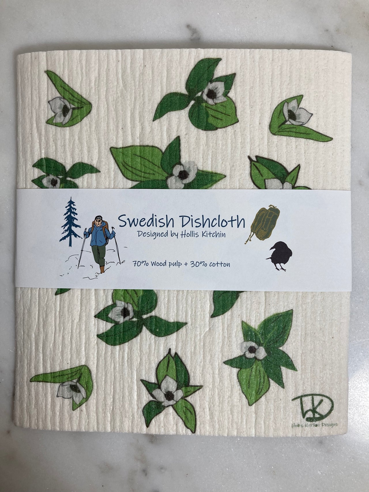 Dogwood Swedish Dishcloth