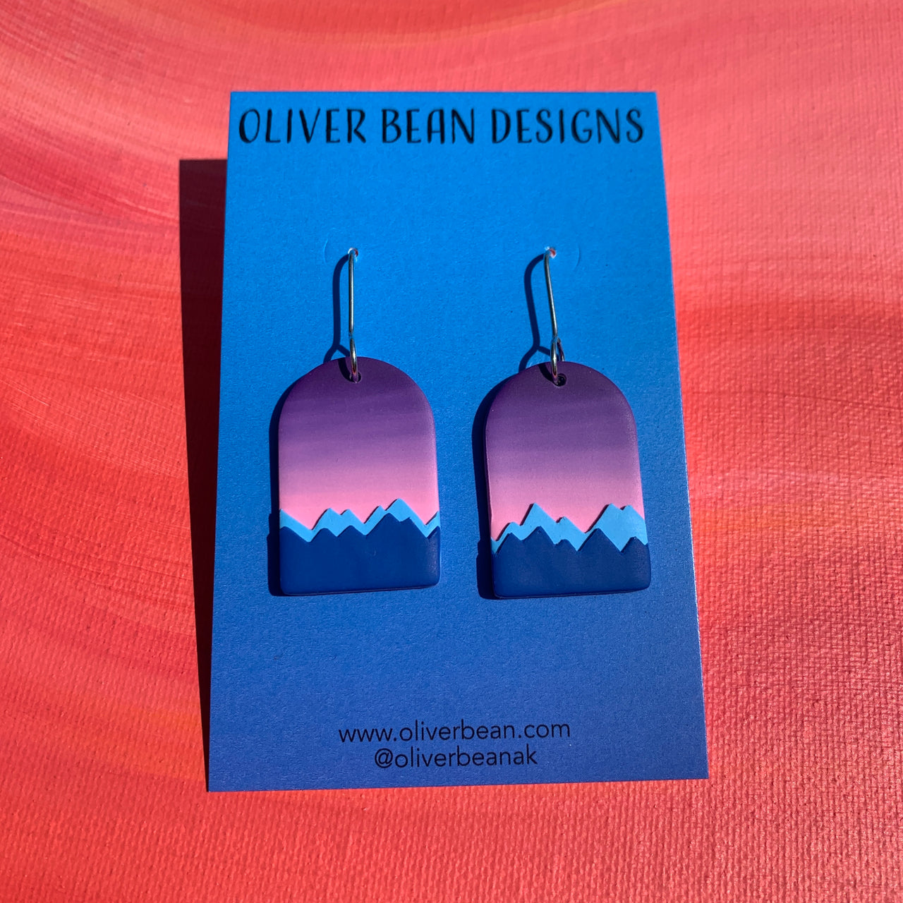 Bisexual Mountain Earrings