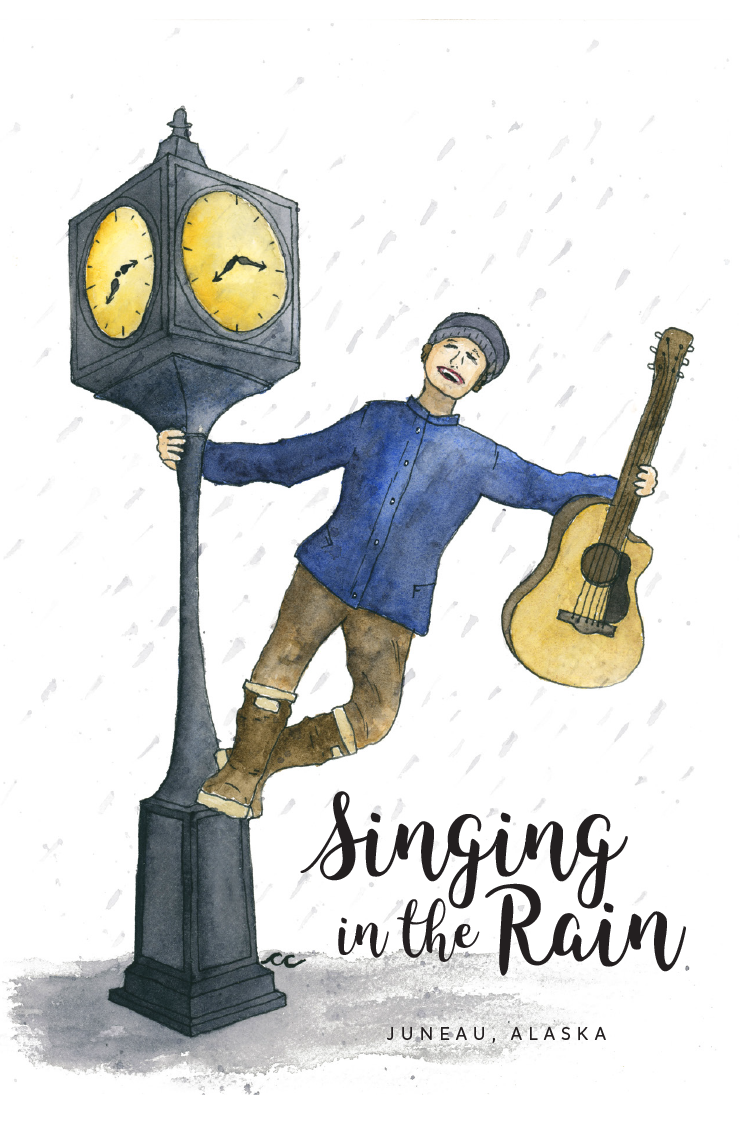 Singing in the Rain Card