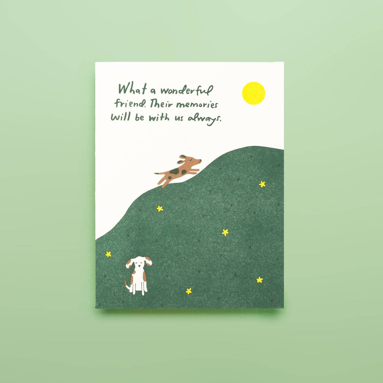 Dog Memory - Letterpress Greeting Card