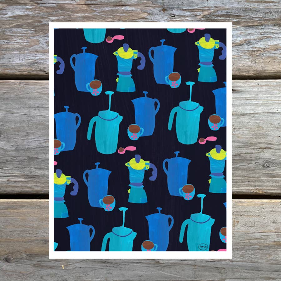 Coffee Pot Note Card