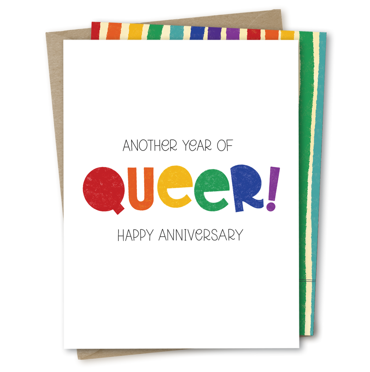 Year of Queer | Anniversary Rainbow Gay LGBTQIA+ Queer Card