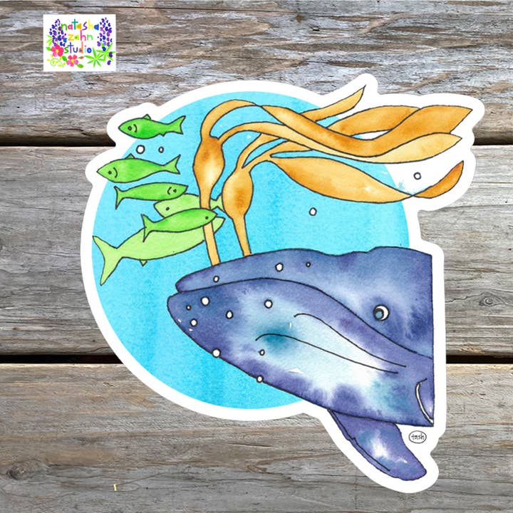 Nia's Whale Sticker