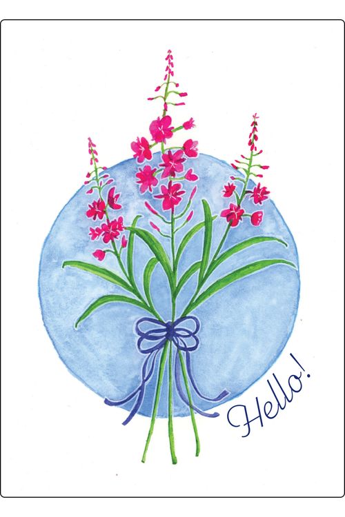 Hello Fireweed Card