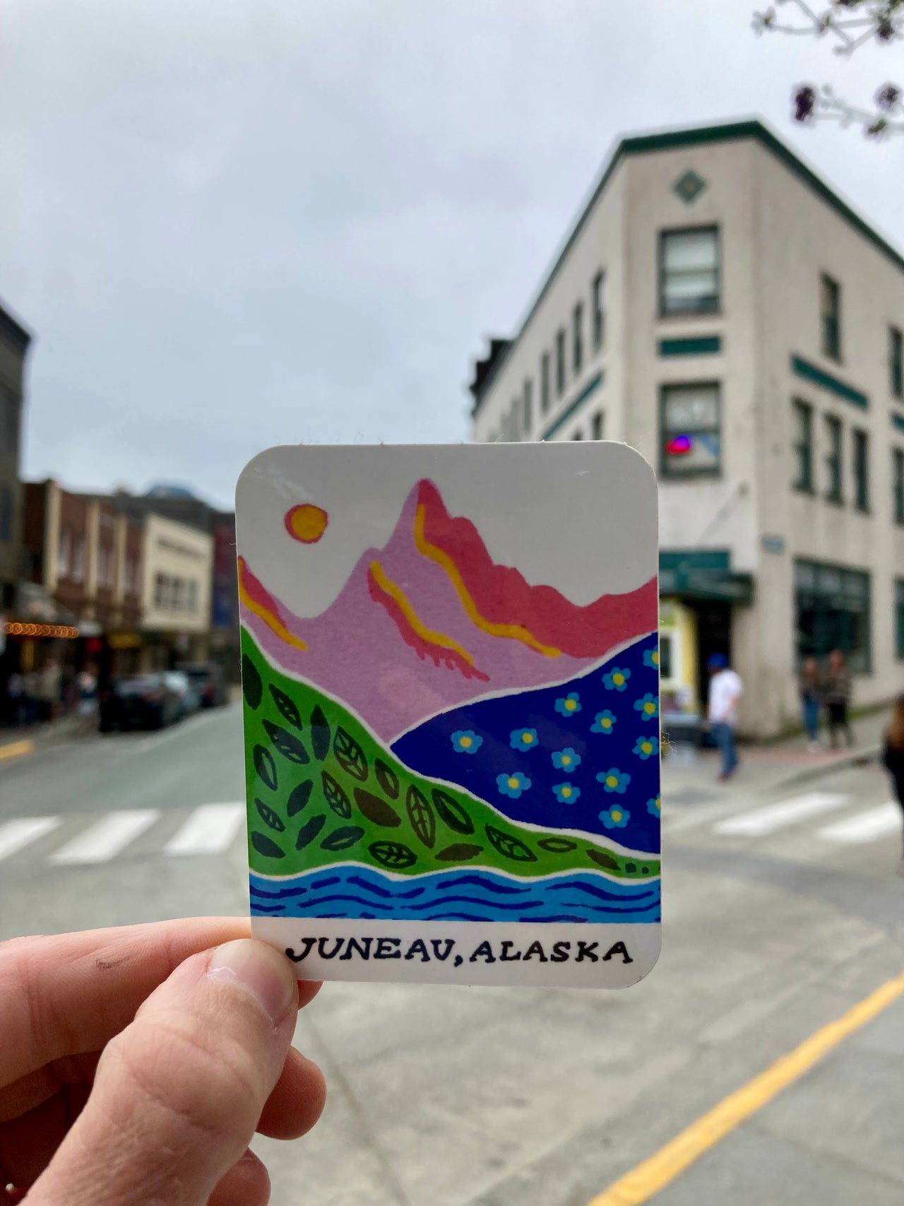 Flower Mountain Juneau Sticker KP x Madelyn Boman