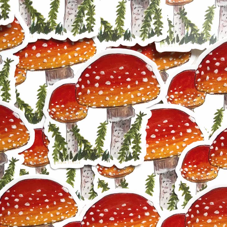 Mini Mushroom Sticker