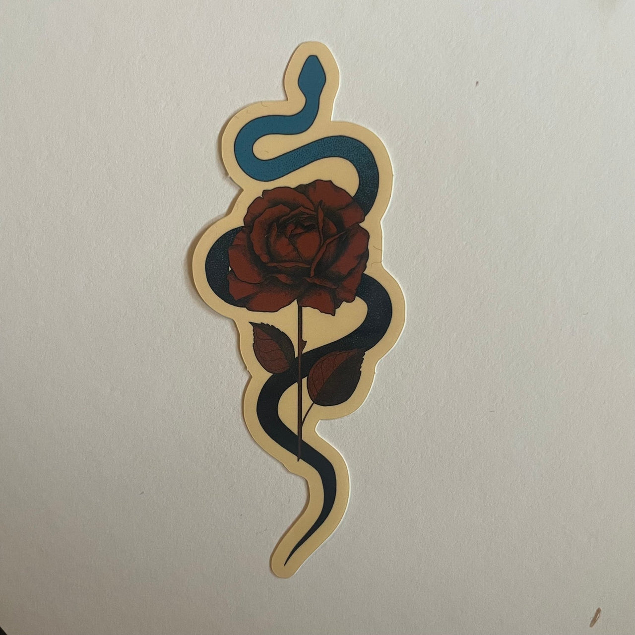 Serpent Rose Sticker