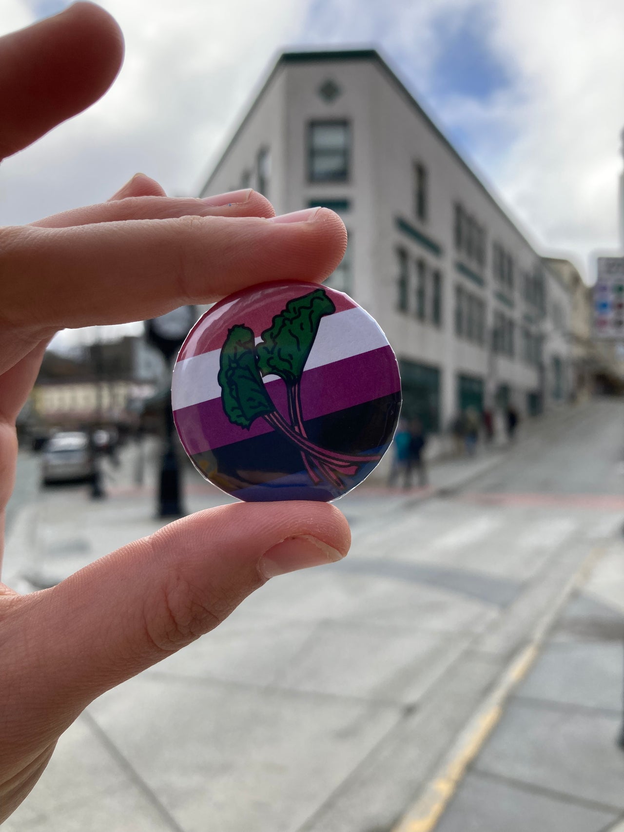 Gender Fluid Flora Pride Pin